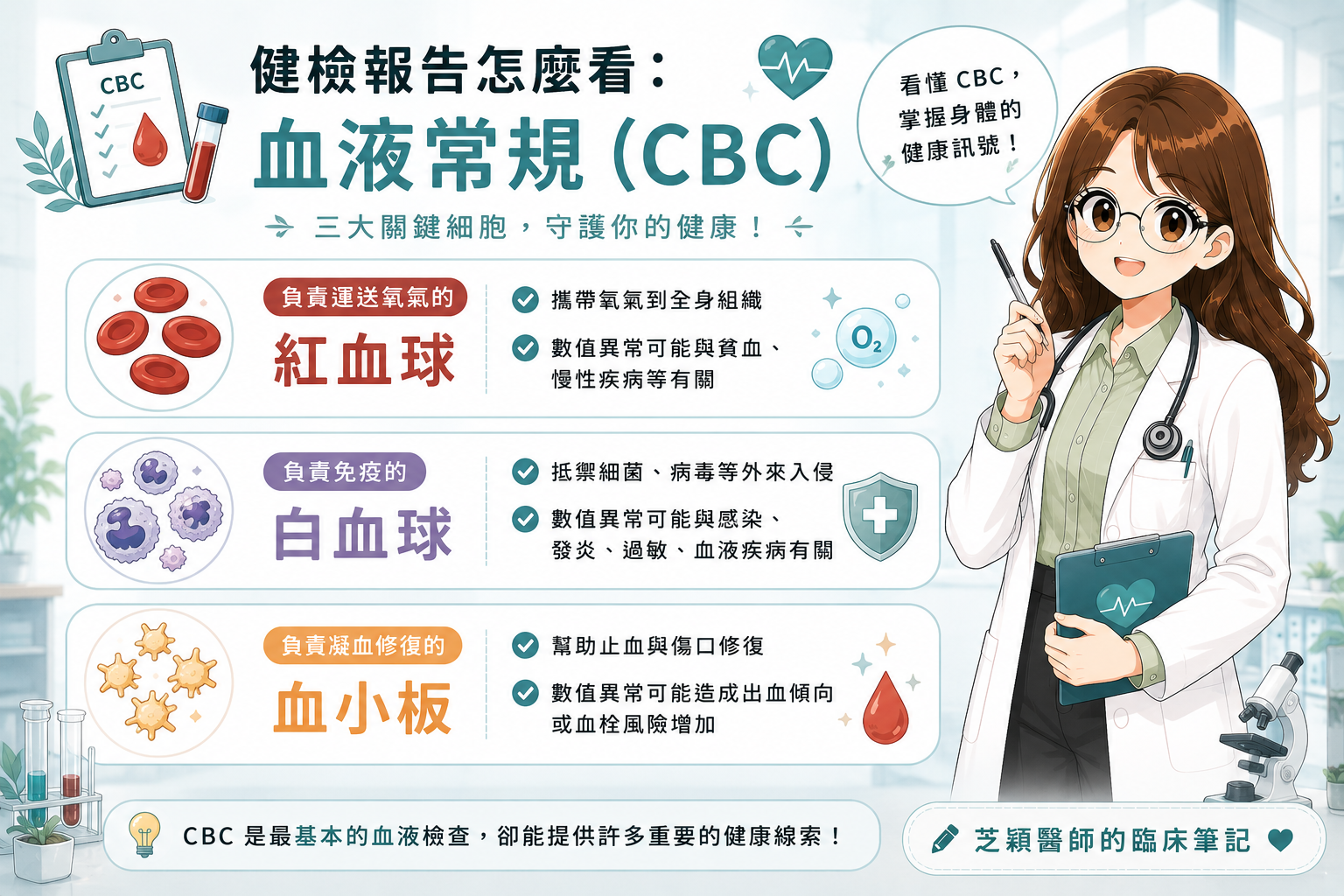 健檢報告怎麼看：血液常規檢查（CBC）